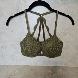 Victoria's Secret Olive Lace Bra